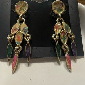 Gold tone, chandelier, earrings